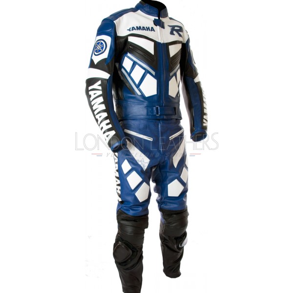 Classic Yamaha Moto Sports Leather Biker Suit - 3 Colours